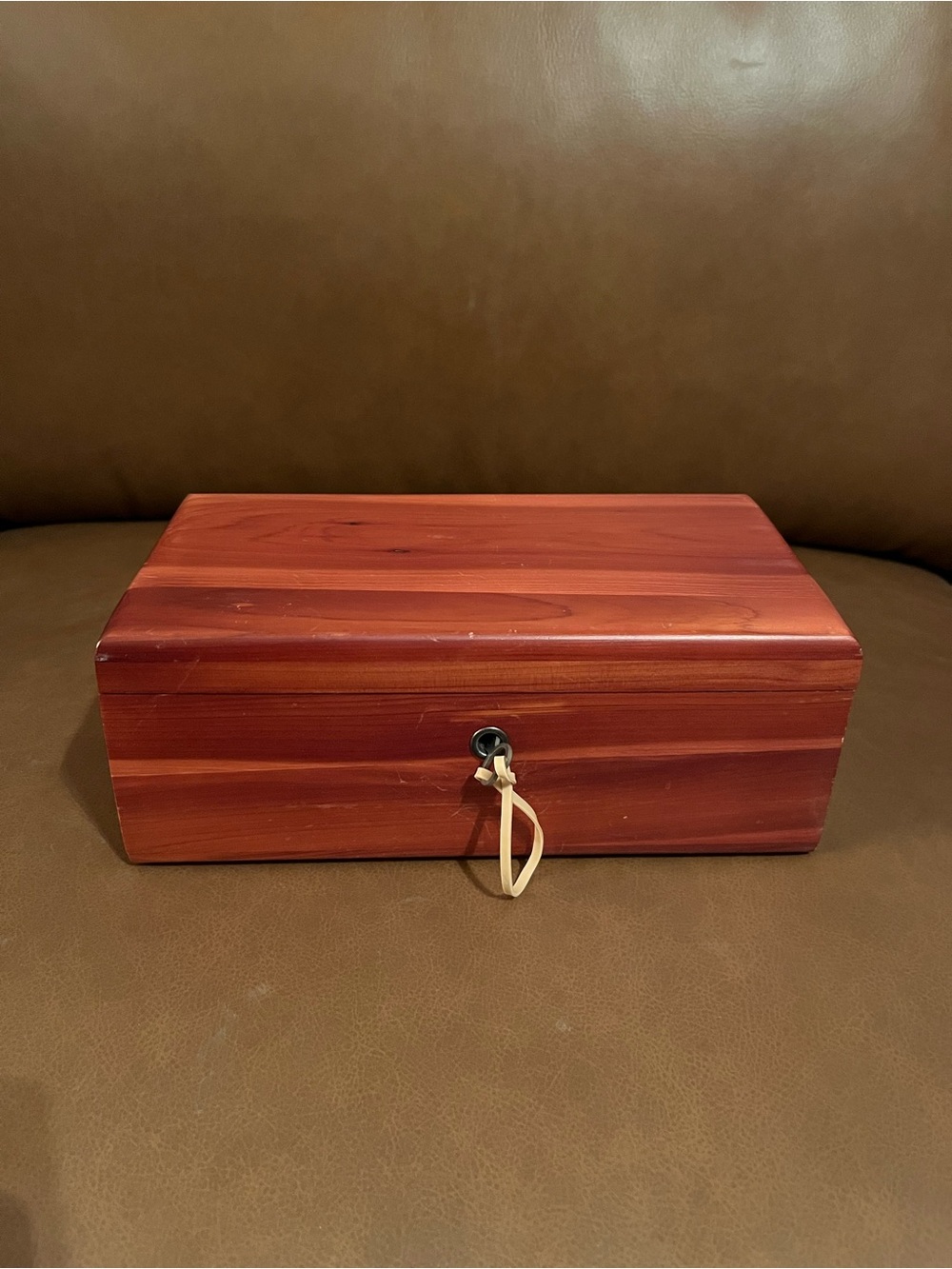 Vtg Lane Mini Cedar Chest Keepsake Box W/ Key